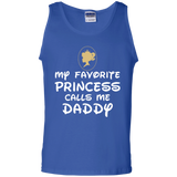 My Favorite Princess Calls Me Daddy Tank Top - TEEEVER - Royal / S- Sleeveless -TeeEver.com
