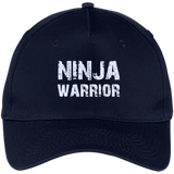 Ninja Warrior Original - Only For Ninjas - Five Panel Twill Cap - Navy / One Size- Hats -TeeEver.com