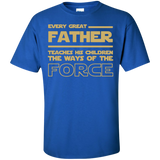 Men's-Best-Tee-For-Star-Dad.-Father's-Day-Gift-For-Awesome Dad Star wars Custom Ultra Cotton T-Shirt - Royal / S- Short Sleeve -TeeEver.com