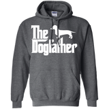 The Dogfather Dachshund - Funny Gifts For Men & Women Hoodie - TEEEVER - Dark Heather / S- Hoodies -TeeEver.com