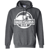 Dinosaur - Daddysaurus Rex - Father's Day Hoodie - TEEEVER - Dark Heather / S- Hoodies -TeeEver.com