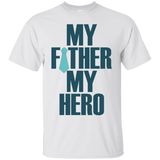 My father, my hero T-Shirt - TEEEVER - White / S- Short Sleeve -TeeEver.com