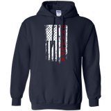 Father's Day Gift American red Grandpa flag Hoodie - TEEEVER - Navy / S- Sweatshirts -TeeEver.com