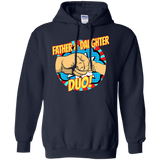 Fathers - Superhero Father Daughter Duo Dad Hoodie - TEEEVER - Navy / S- Hoodies -TeeEver.com