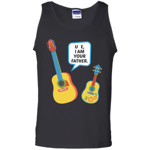 Uke I Am Your Father Funny Ukulele Gift Tank Top - TEEEVER - Black / S- Sleeveless -TeeEver.com