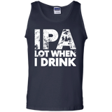 IPA Lot When I Drink Funny Tank Top - TEEEVER - Navy / S- T-Shirts -TeeEver.com