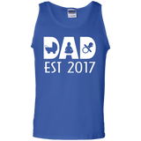Happy First Time Dad 2017 - Best Gift Father's Day Tank Top - TEEEVER - Royal / S- Sleeveless -TeeEver.com