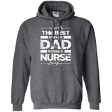 Men's The Best Kind Of Dad Raises A Nurse Father's Day Gift Hoodie - TEEEVER - Dark Heather / S- Hoodies -TeeEver.com