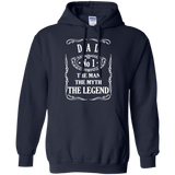 DAD The Man The Myth The Legend Hoodie - TEEEVER - Navy / S- Sweatshirts -TeeEver.com