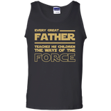 Men's-Best-Tee-For-Star-Dad.-Father's-Day-Gift-For-Awesome Dad Star wars 100% Cotton Tank Top - Black / S- Sleeveless -TeeEver.com
