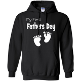 Papa First Fathers Day Dad Hoodie - TEEEVER - Black / S- Hoodies -TeeEver.com