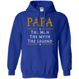 Papa the man myth legend father's day - son gift Hoodie - TEEEVER - Royal / S- Sweatshirts -TeeEver.com