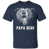 Papa Bear - Best gift for Dad T-Shirt - TEEEVER - Navy / S- Short Sleeve -TeeEver.com