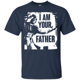 Star Wars Darth Vader Dad Spray Paint Graphic T-Shirt - TEEEVER - Navy / S- T-Shirts -TeeEver.com