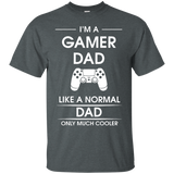 I'm A Gamer Dad Fathers Gift Advanced Warfare Console Gaming T-Shirt - TEEEVER - Dark Heather / S- Short Sleeve -TeeEver.com