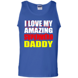 Fathers Day - For Kids I Love My Amazing Superhero Daddy Tank Top - TEEEVER - Royal / S- T-Shirts -TeeEver.com