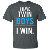 I Have Twin Boys T-Shirt - TEEEVER - Dark Heather / S- Short Sleeve -TeeEver.com