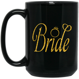 Womens Bride - Bachelorette Party Faux Gold With Ring MUGS