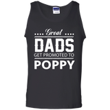 Great Dads get Promoted to Poppy Father's day Tank Top - TEEEVER - Black / S- T-Shirts -TeeEver.com