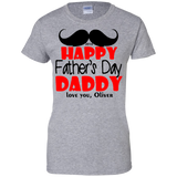 Happy-Father's-day Ladies Custom 100% Cotton T-Shirt - Sport Grey / XS- Short Sleeve -TeeEver.com