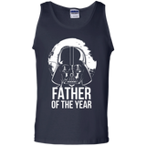 Star Wars Father's Day Vader Dad of Year Graphic Tank Top - TEEEVER - Navy / S- Sleeveless -TeeEver.com