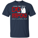 World's Best Step Dad Father's Day Gift T-Shirt - TEEEVER - Navy / S- Short Sleeve -TeeEver.com