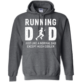 Running Dad Gifts For Father Runner Men Hoodie - TEEEVER - Dark Heather / S- Hoodies -TeeEver.com