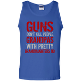 Guns Don't Kill People Grandpas Do Tank Top - TEEEVER - Royal / S- Sleeveless -TeeEver.com