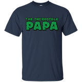 Men's The Incredible PAPA - Superhero Father's Day Gift T-Shirt - TEEEVER - Navy / S- T-Shirts -TeeEver.com