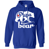 Papa Bear - Father's Day - papa - father day gift Hoodie - TEEEVER - Royal / S- Hoodies -TeeEver.com