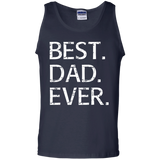 Best Dad Ever - Funny Fathers Day Gift Bonus Stepdads Tank Top - TEEEVER - Navy / S- Sleeveless -TeeEver.com