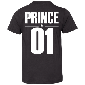 Dad and son matching, King and Prince - Youth Jersey Tee back - TEEEVER - Black / YXS- T-Shirts -TeeEver.com