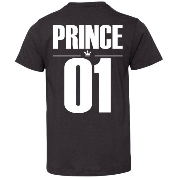 Dad and son matching, King and Prince - Youth Jersey Tee back - TEEEVER - Black / YXS- T-Shirts -TeeEver.com