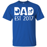 Happy First Time Dad 2017 - Best Gift Father's Day T-Shirt - TEEEVER - Royal / S- Short Sleeve -TeeEver.com