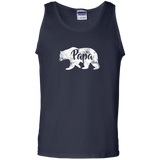 Men's Papa Bear - Awesome Camping Father's - Tank Top - TEEEVER - Navy / S- Sleeveless -TeeEver.com