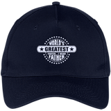 Father's day gift- world greatest farter i mean father - Five Panel Twill Cap - Navy / One Size- Hats -TeeEver.com