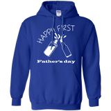 happy-first-father's-day Pullover Hoodie 8 oz - Royal / S- Hoodies -TeeEver.com