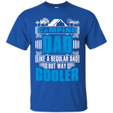 Cooler Camping Dad. Funny - Daddy T-Shirt - TEEEVER - Royal / S- Short Sleeve -TeeEver.com