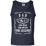 DAD The Man The Myth The Legend Tank Top - TEEEVER - Navy / S- T-Shirts -TeeEver.com