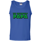 Men's The Incredible PAPA - Superhero Father's Day Gift Tank Top - TEEEVER - Royal / S- T-Shirts -TeeEver.com