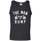 Men's The Man Behind The Bump Men's - New Father Pregnancy - Tank Top - TEEEVER - Black / S- Sleeveless -TeeEver.com