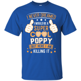 Men's Super Cool Poppy Fathers Day gifts for Poppy T-Shirt - TEEEVER - Royal / S- Short Sleeve -TeeEver.com