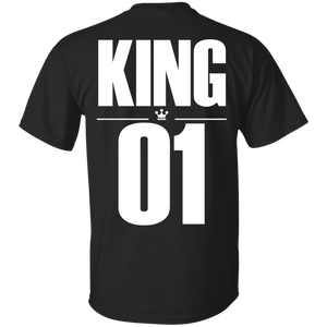 Dad and son matching, King and Prince - T-Shirt back - TEEEVER - Black / S- Short Sleeve -TeeEver.com