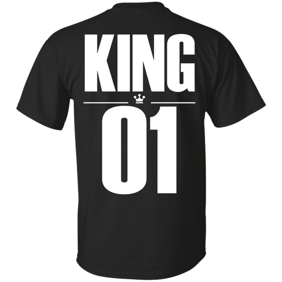 Dad and son matching, King and Prince - T-Shirt back - TEEEVER - Black / S- Short Sleeve -TeeEver.com