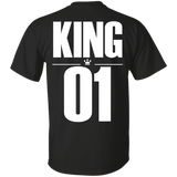 Dad and son matching, King and Prince - T-Shirt back - TEEEVER - Black / S- Short Sleeve -TeeEver.com