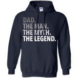 Men's Dad - The Man The Myth The Legend - Dad Father - Hoodie - TEEEVER - Navy / S- Hoodies -TeeEver.com