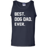 Best Dog Dad Ever Father's day Best gift for papa Tank Top - TEEEVER - Navy / S- Sleeveless -TeeEver.com