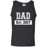Men's First Time Dad 2017 Fathers Day Tank Top - TEEEVER - Black / S- Sleeveless -TeeEver.com