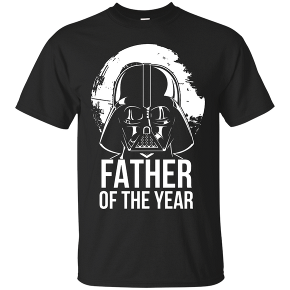 Star Wars Father's Day Vader Dad of Year Graphic T-Shirt - TEEEVER - Black / S- Short Sleeve -TeeEver.com