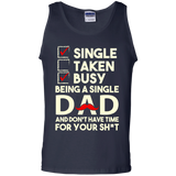 Being a Single Dad Tank Top - TEEEVER - Navy / S- Sleeveless -TeeEver.com